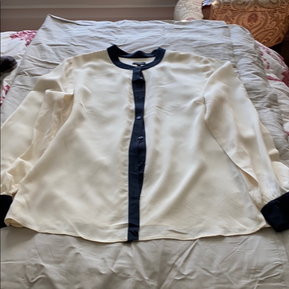 Talbots sheer blouse